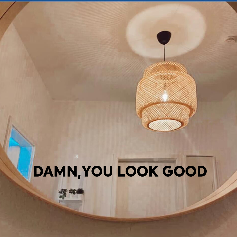 Home Goods Bathroom Cabinets - You Look Good Dainty Mirror Sticker