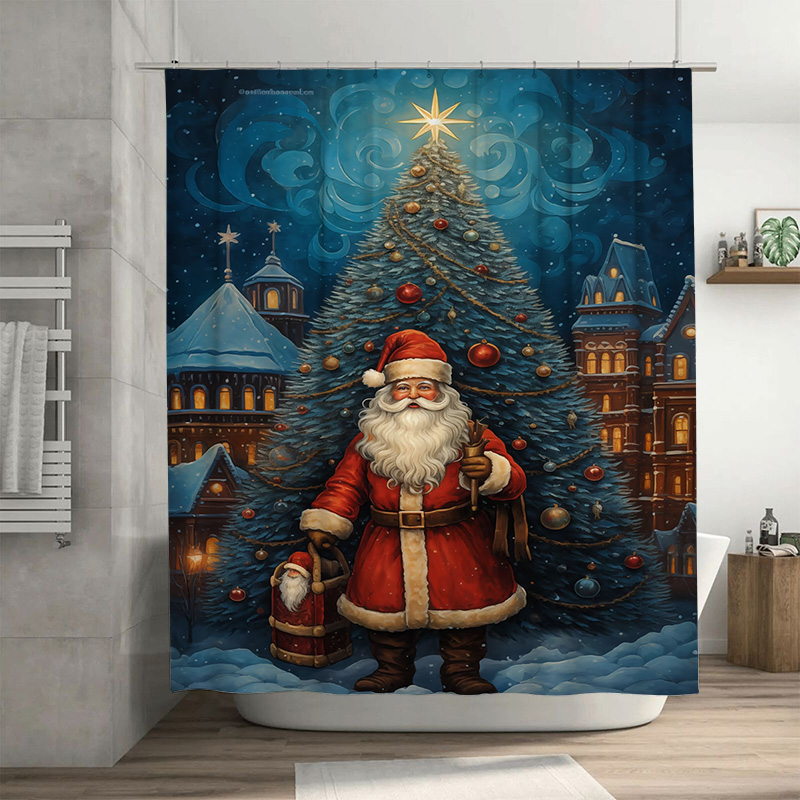 Home Decor Bathroom Ideas - Tuniu Festive Santa Claus Bathroom Decor