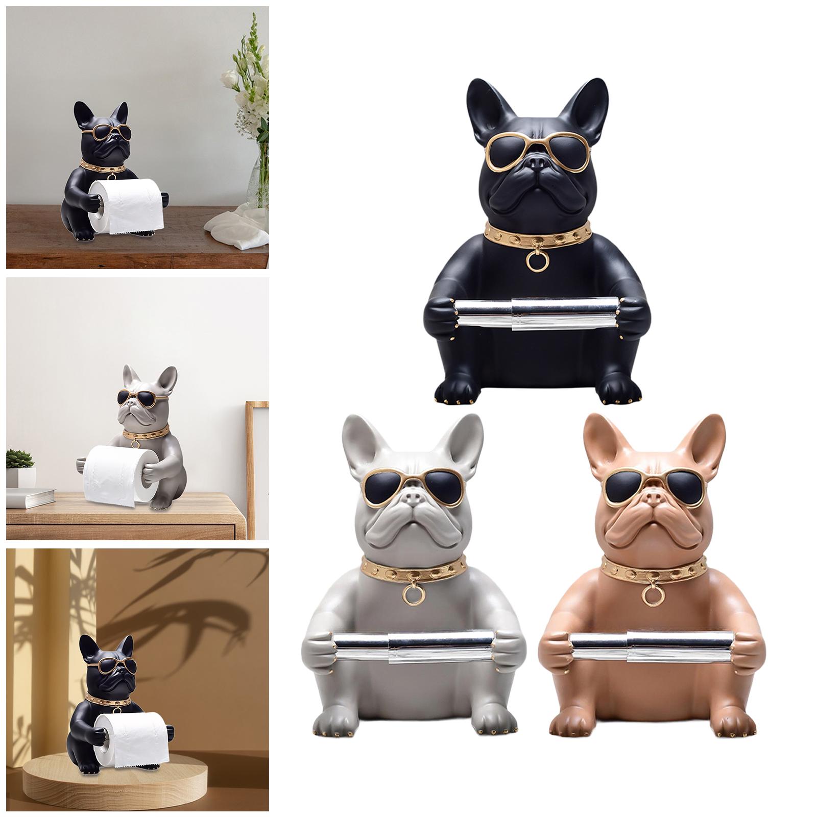 Toilet Paper Holder - Dog Sculpture European Style Storage Organization
