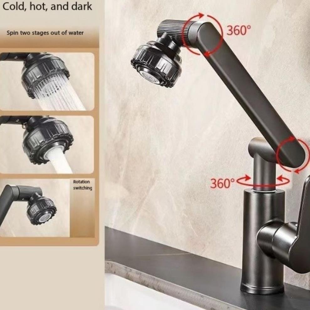 Home Bathroom Faucets - Stainless Steel Swivel Kitchen Faucet Anti
