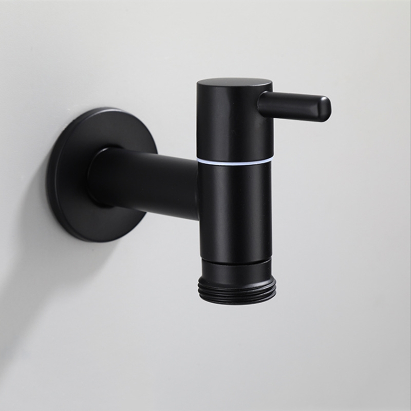 Basin Mixer Tap - 304 Stainless Steel Mate Black Color
