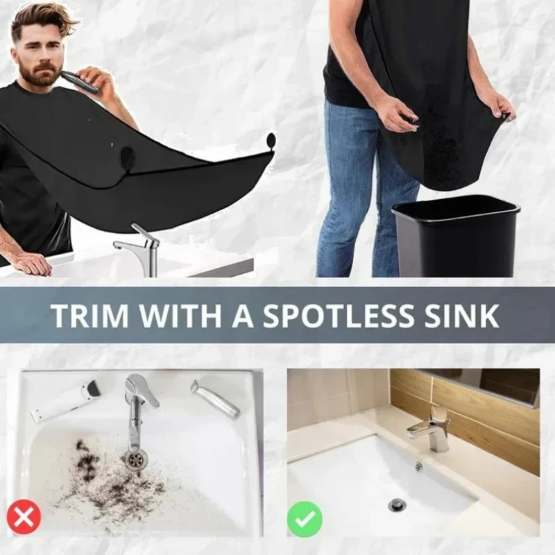 1-4PCS Male Shaving Aprons Cre - Shaving Mirror Suction ulasan dan harga