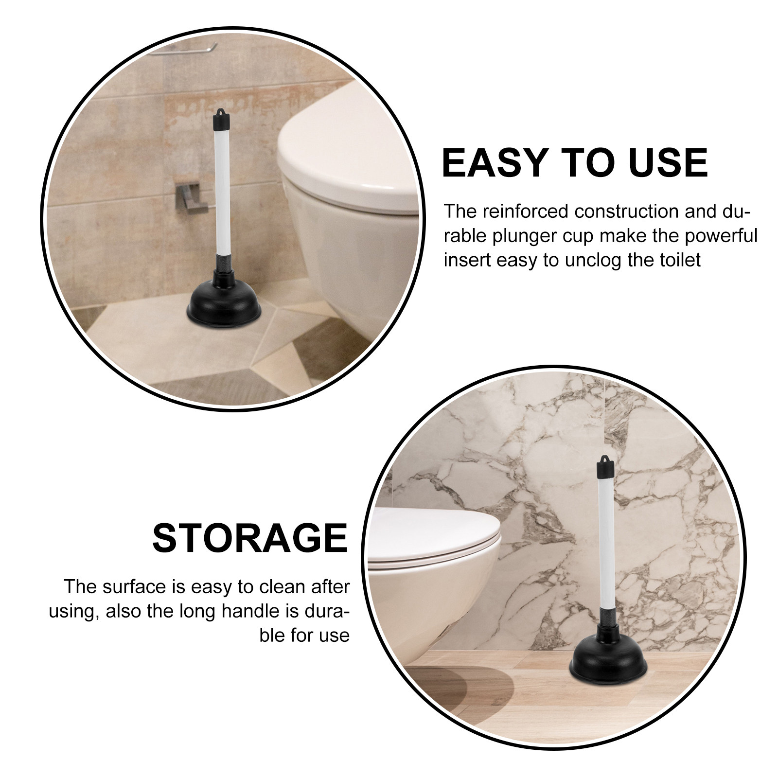 Powerful Toilet Plunger for Ho - Home Kitchen Bathroom Cleaning ulasan dan harga