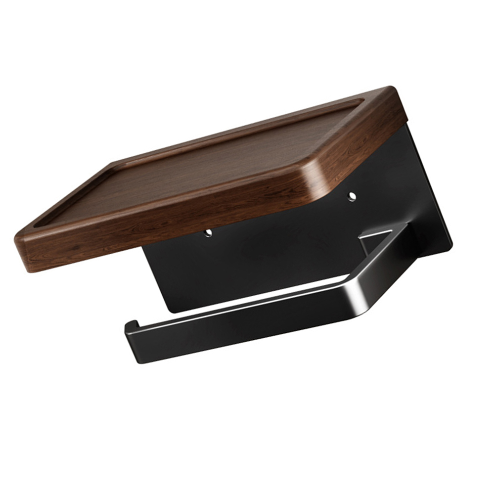 Wood Toilet Roll Holder With P - Toilet Paper Holder ulasan dan harga