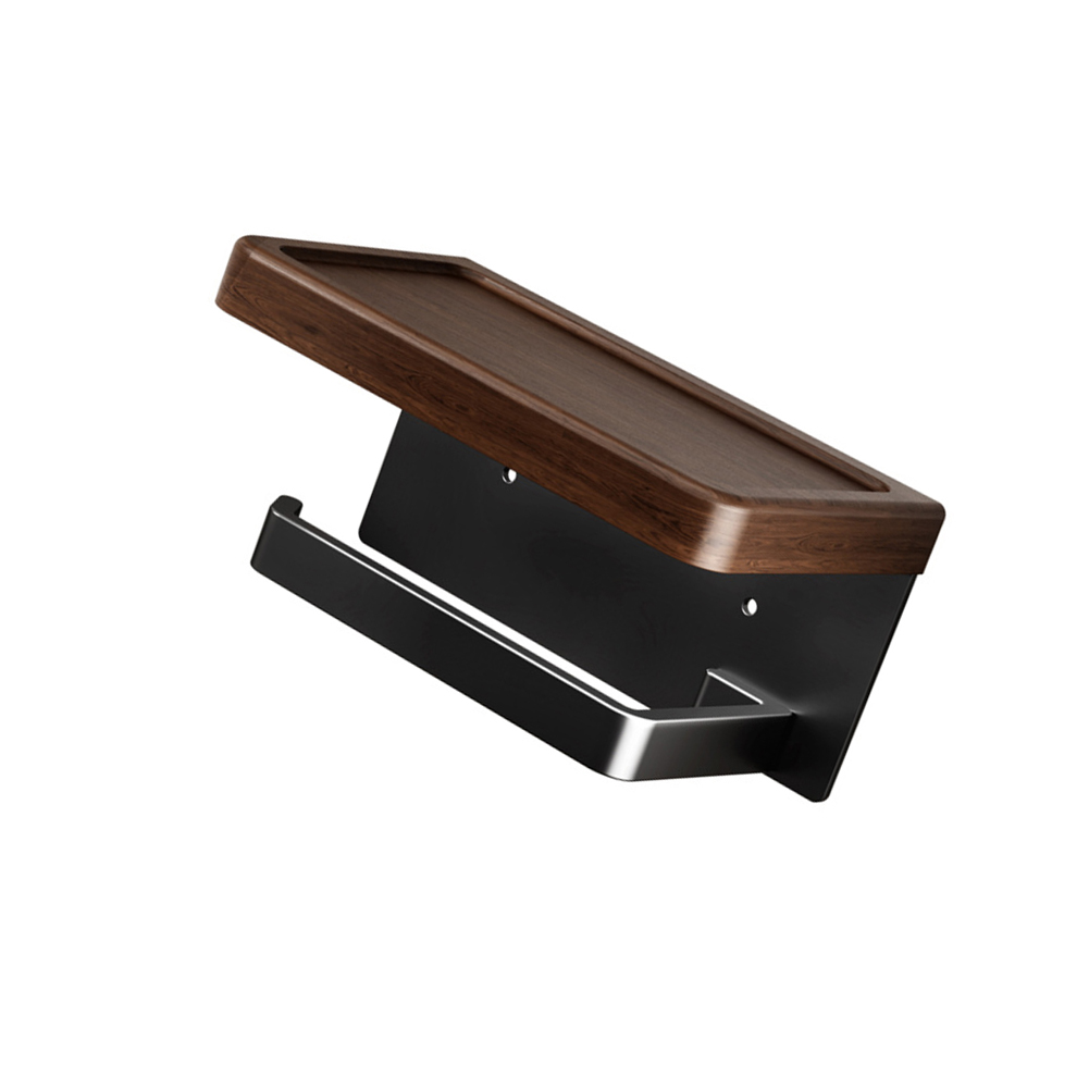 Wood Toilet Roll Holder With P - Toilet Paper Holder ulasan dan harga