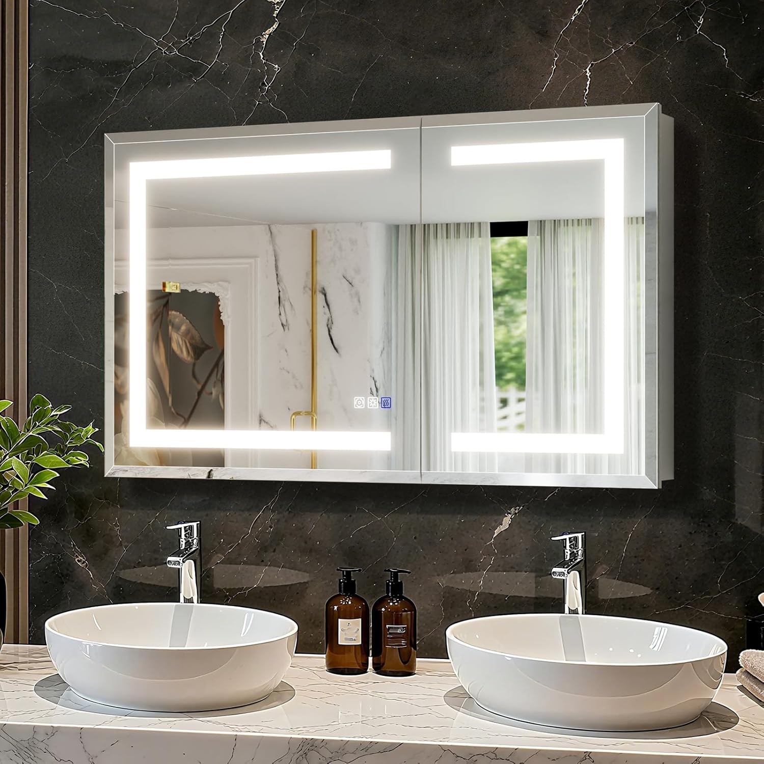 LED Bathroom Medicine Cabinet  - Home Bathroom Cabinets ulasan dan harga