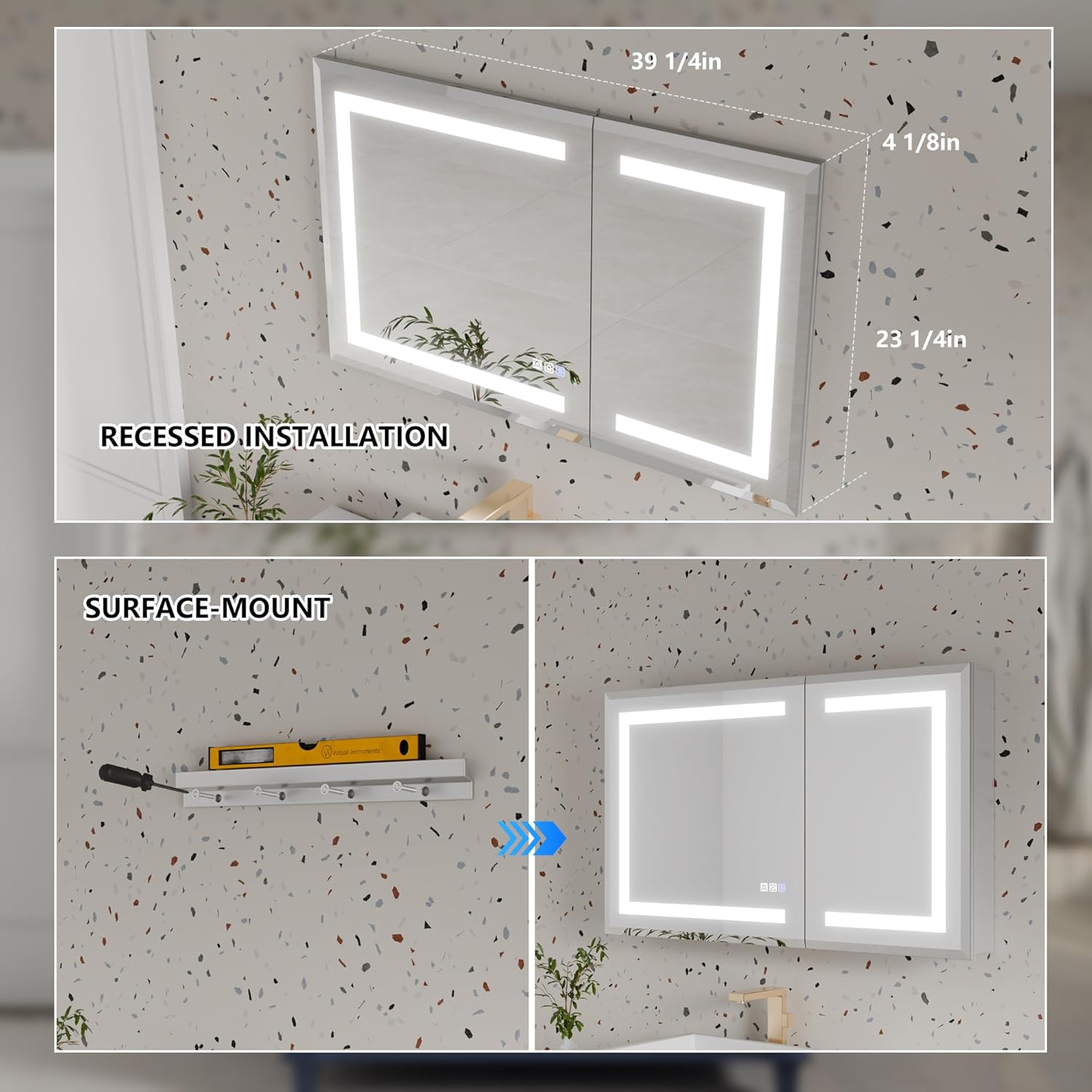 LED Bathroom Medicine Cabinet  - Home Bathroom Cabinets ulasan dan harga