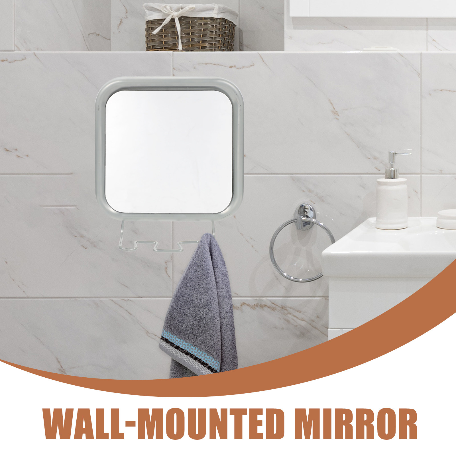 High Definition Fogless Shower - Shaving Mirror Suction ulasan dan harga