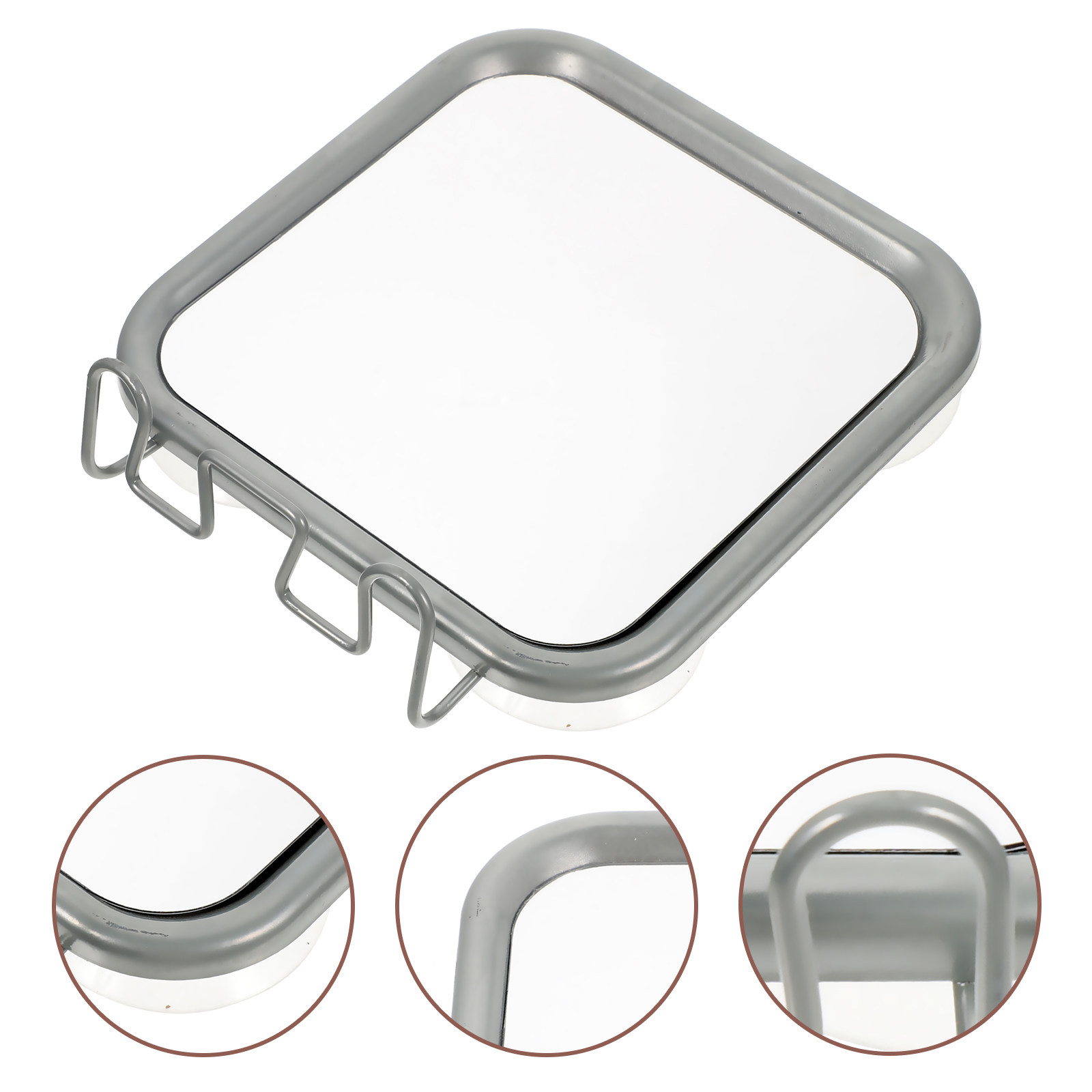 High Definition Fogless Shower - Shaving Mirror Suction ulasan dan harga