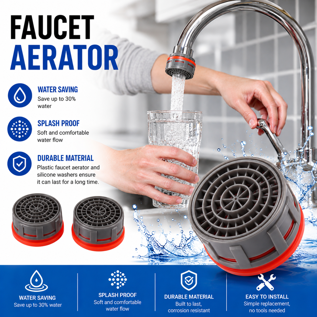 20 Pcs Faucet Aerator,  Flow R - Basin Mixer Tap ulasan dan harga