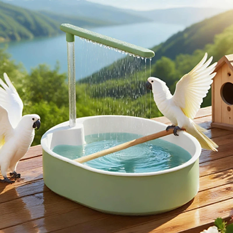 Parrot Automatic Bird Bath Tub - Home Bathroom Faucets ulasan dan harga