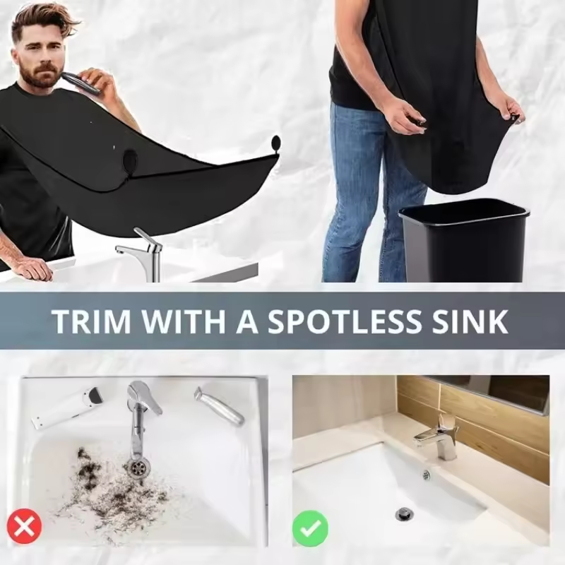 Black and White Male Shaving A - Shaving Mirror Suction ulasan dan harga