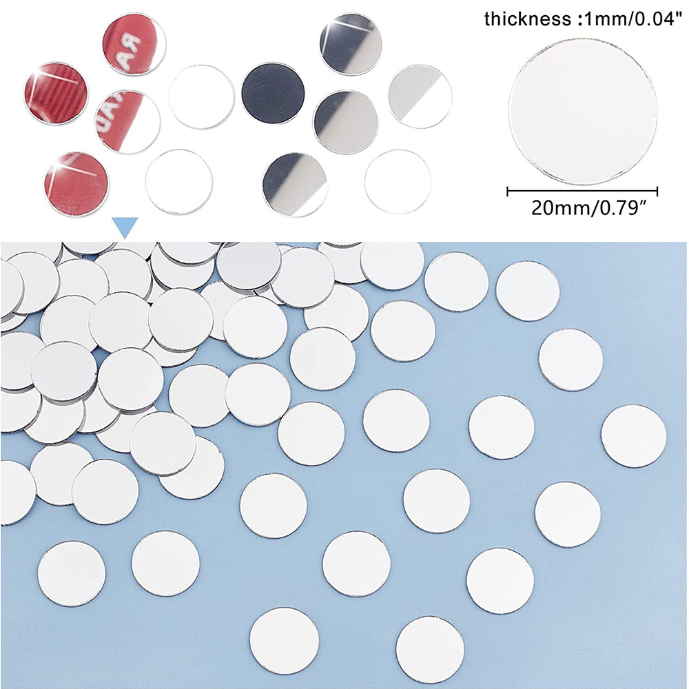 50PCS Round Mini Mosaic Tiles  - Home Bathroom Wall Tiles ulasan dan harga