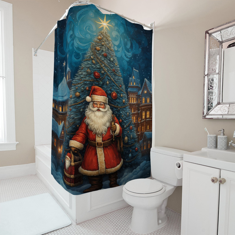 Tuniu Festive Santa Claus Bath - Home Decor Bathroom Ideas ulasan dan harga
