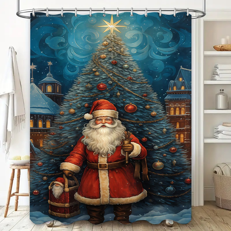 Tuniu Festive Santa Claus Bath - Home Decor Bathroom Ideas ulasan dan harga