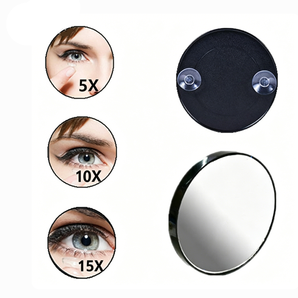 5X/10X/15X Magnifying Mirror w - Shaving Mirror Suction ulasan dan harga