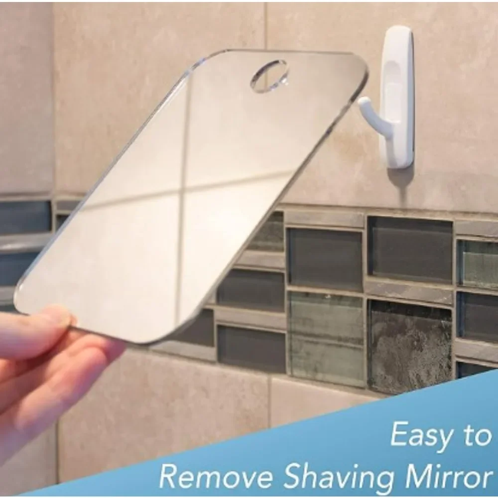 New 1pcs Acrylic Mirror With W - Shaving Mirror Suction ulasan dan harga