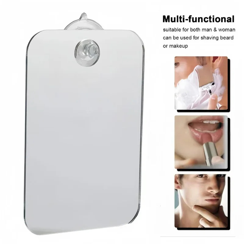 1Pcs Acrylic Bathroom Fog Free - Shaving Mirror Suction ulasan dan harga
