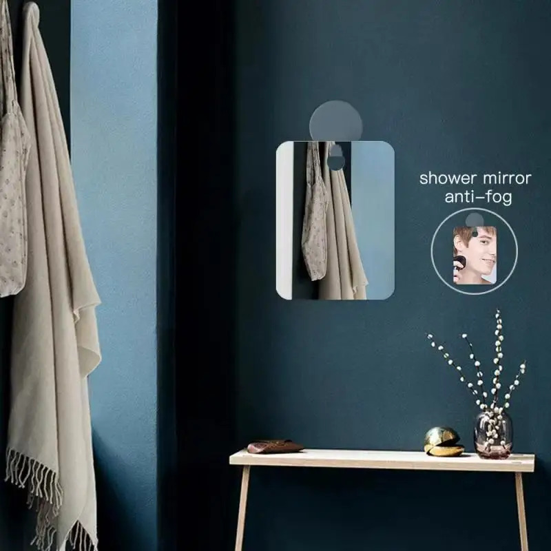 1Pcs Acrylic Bathroom Fog Free - Shaving Mirror Suction ulasan dan harga