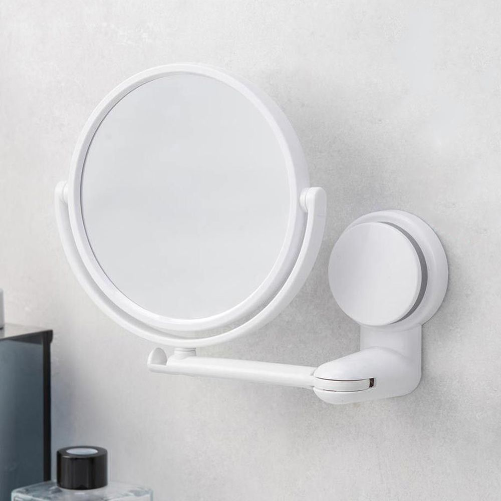 360°rotating Folding Makeup Mi - Shaving Mirror Suction ulasan dan harga