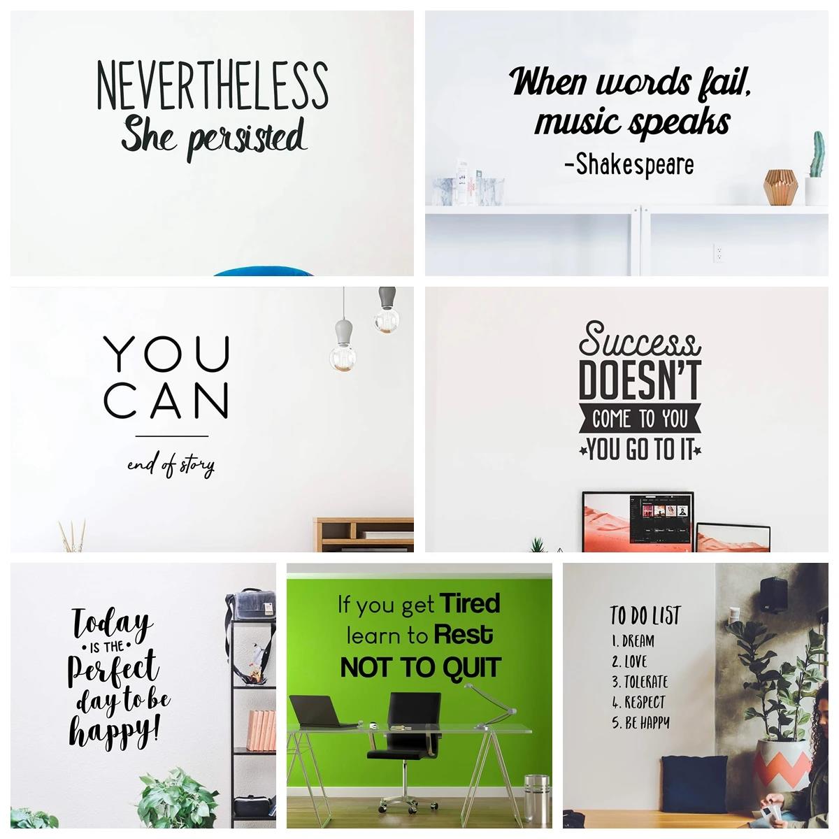 1pc Quotes Wall Sticker Self-a - Home Bathroom Wall Tiles ulasan dan harga