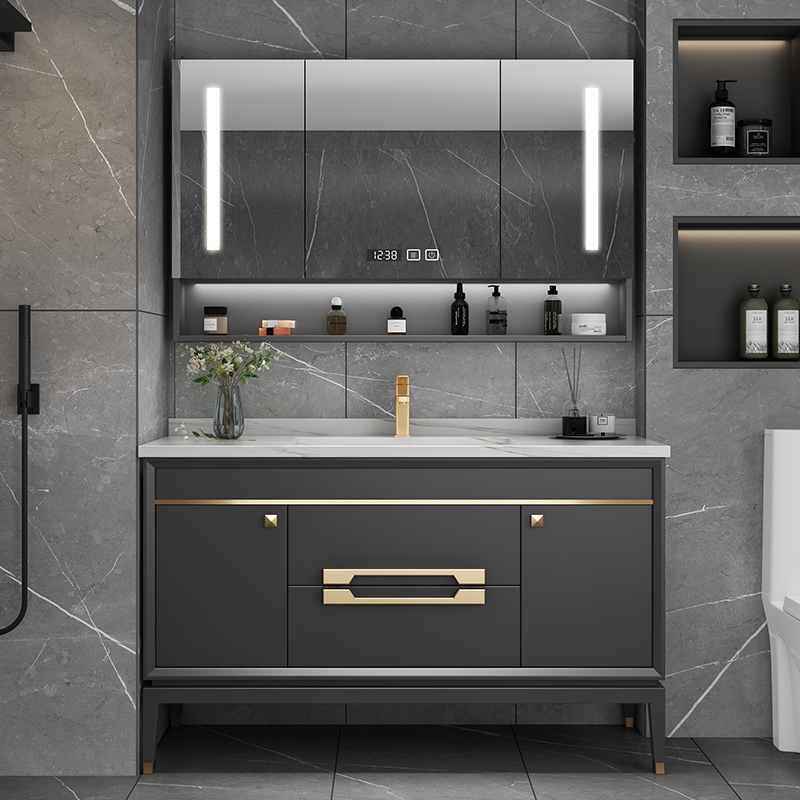 Black Sink Luxury Bathroom Cab - Home Bathroom Vanity Combo ulasan dan harga