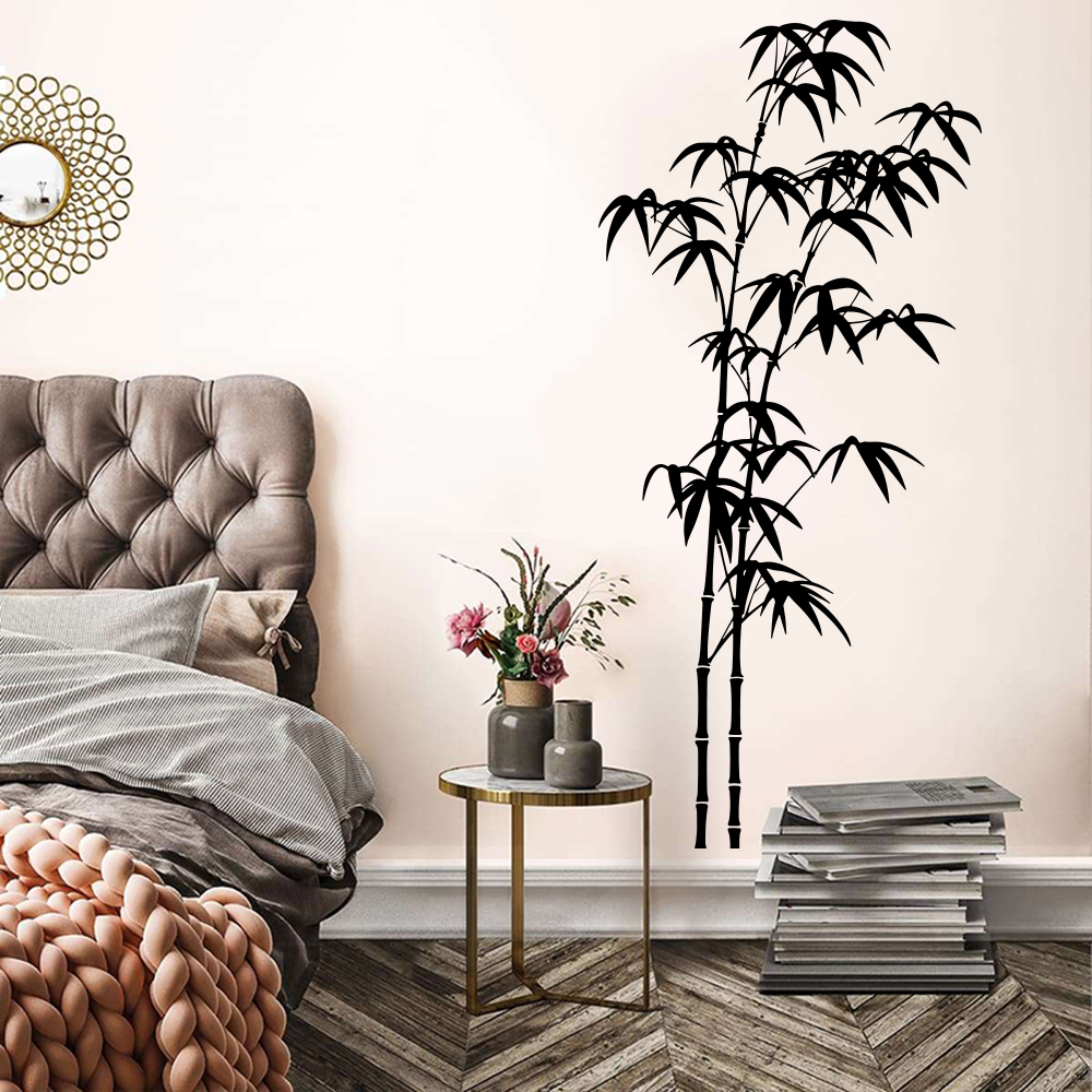 Large Bamboo Tree Wall Sticker - Home Bathroom Wall Tiles ulasan dan harga