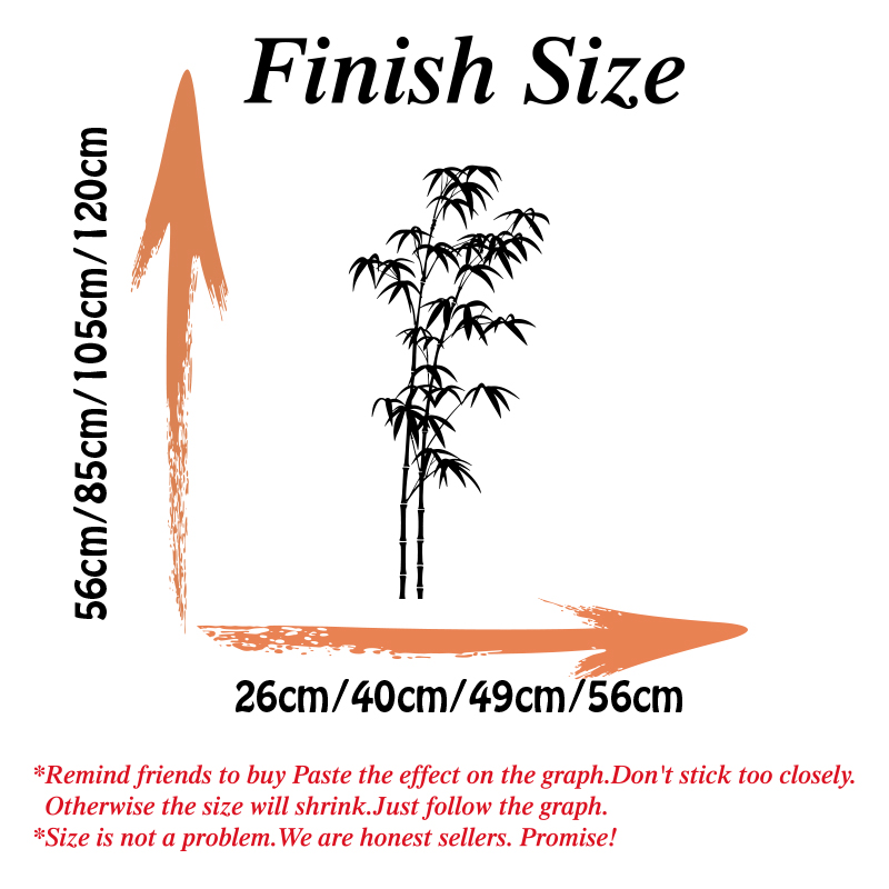 Large Bamboo Tree Wall Sticker - Home Bathroom Wall Tiles ulasan dan harga