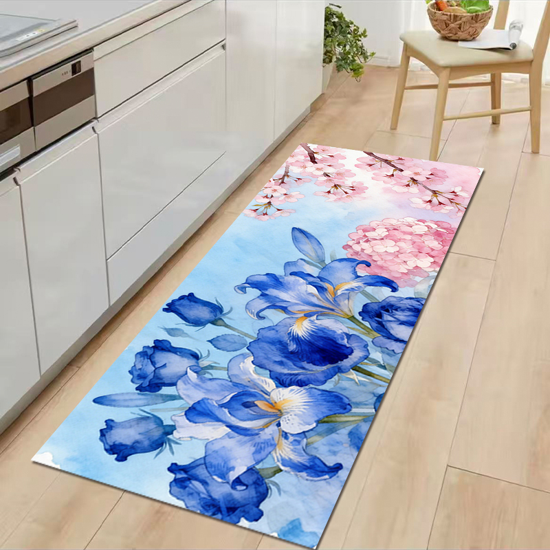 VIKAMA Floral Print Diatom Bat - Home Kitchen Bathroom Cleaning ulasan dan harga
