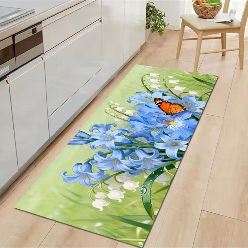 VIKAMA Floral Print Diatom Bat - Home Kitchen Bathroom Cleaning ulasan dan harga