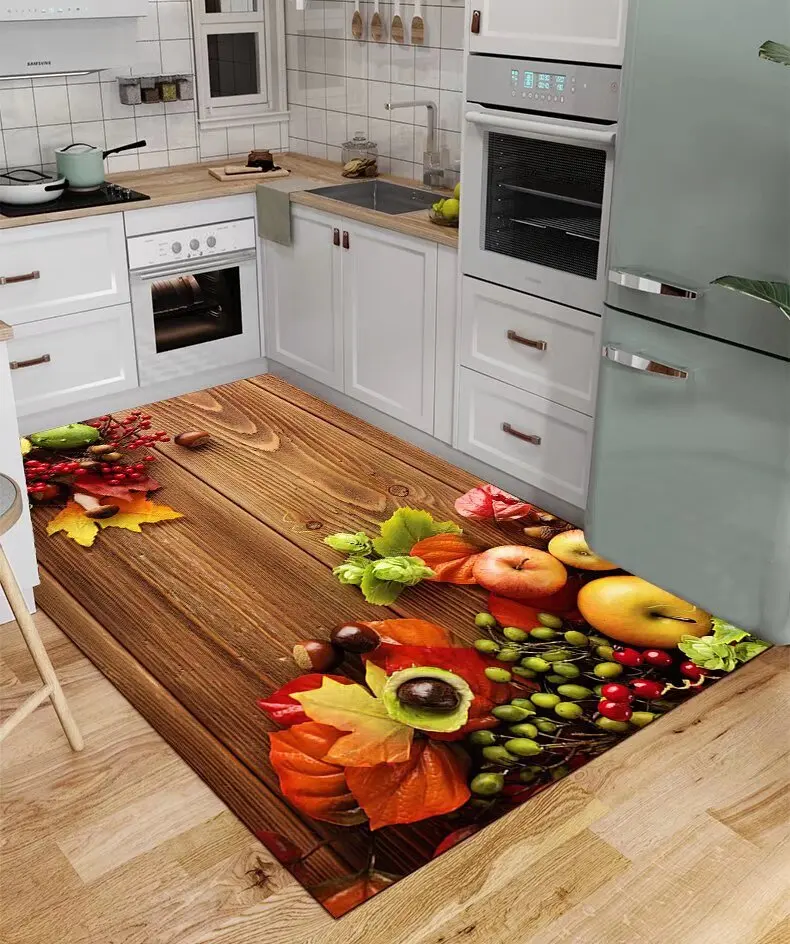 Kitchen Non-slip Mats Fruit Pa - Home Kitchen Bathroom Cleaning ulasan dan harga