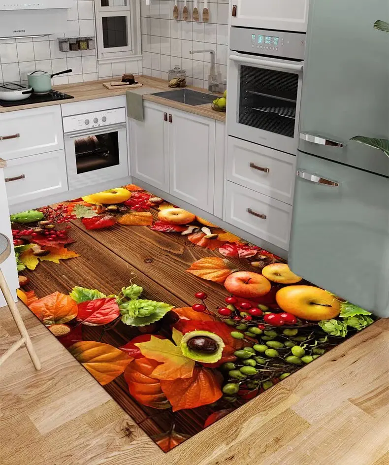 Kitchen Non-slip Mats Fruit Pa - Home Kitchen Bathroom Cleaning ulasan dan harga