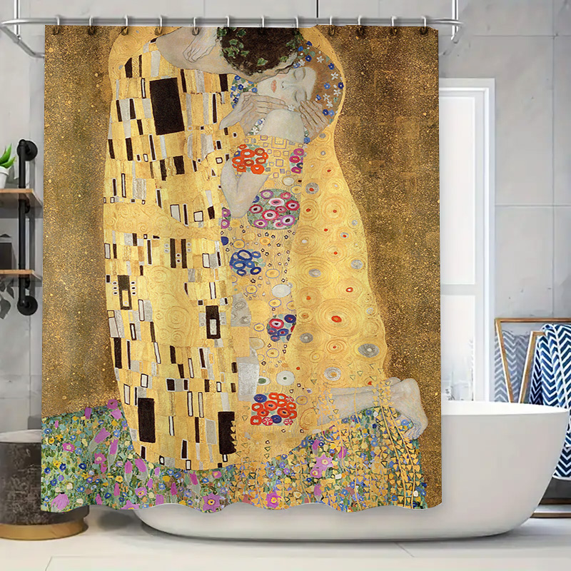 Golden Shower Curtain with Gus - Home Decor Bathroom Ideas ulasan dan harga