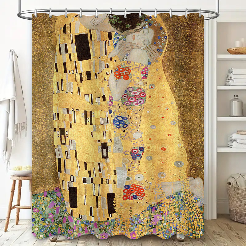 Golden Shower Curtain with Gus - Home Decor Bathroom Ideas ulasan dan harga
