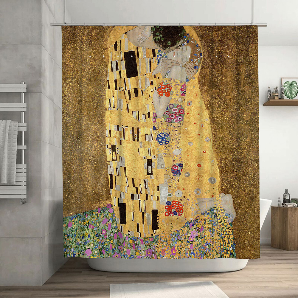 Golden Shower Curtain with Gus - Home Decor Bathroom Ideas ulasan dan harga
