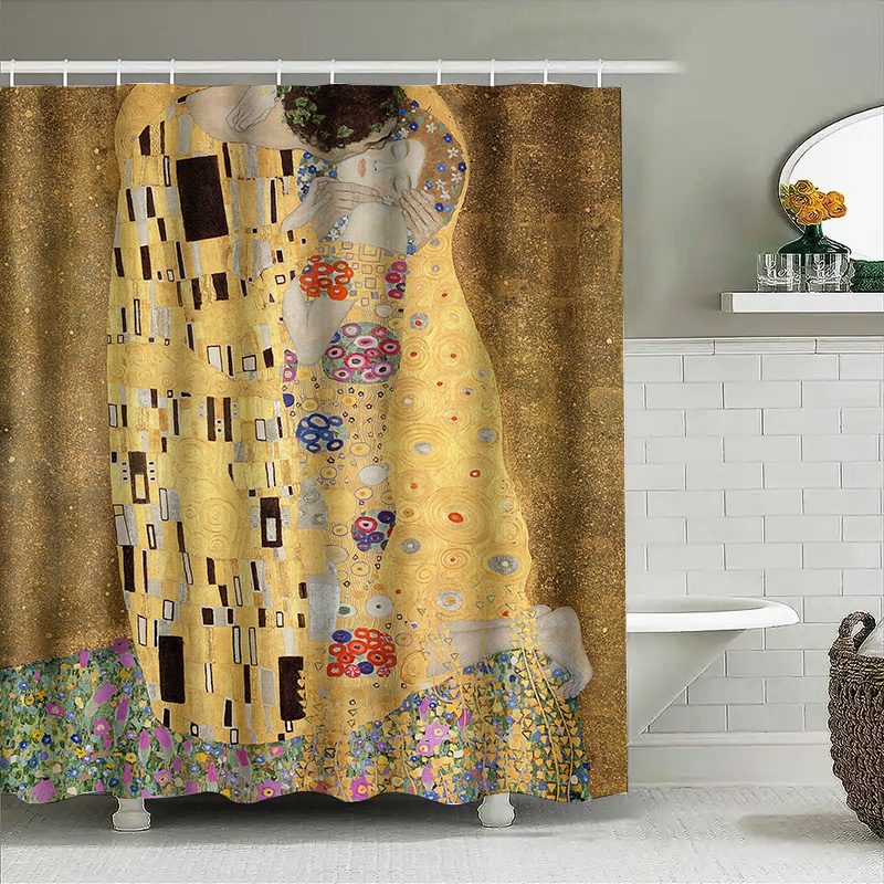 Golden Shower Curtain with Gus - Home Decor Bathroom Ideas ulasan dan harga