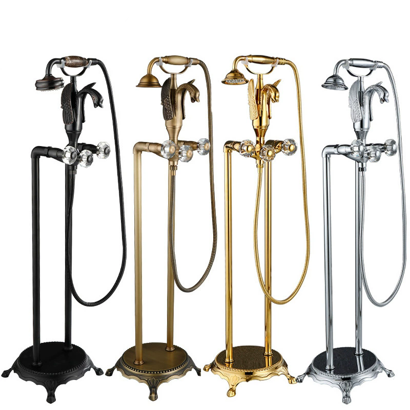 Tuqiu Gold Bathtub Faucet Set  - Home Bathroom Faucets ulasan dan harga