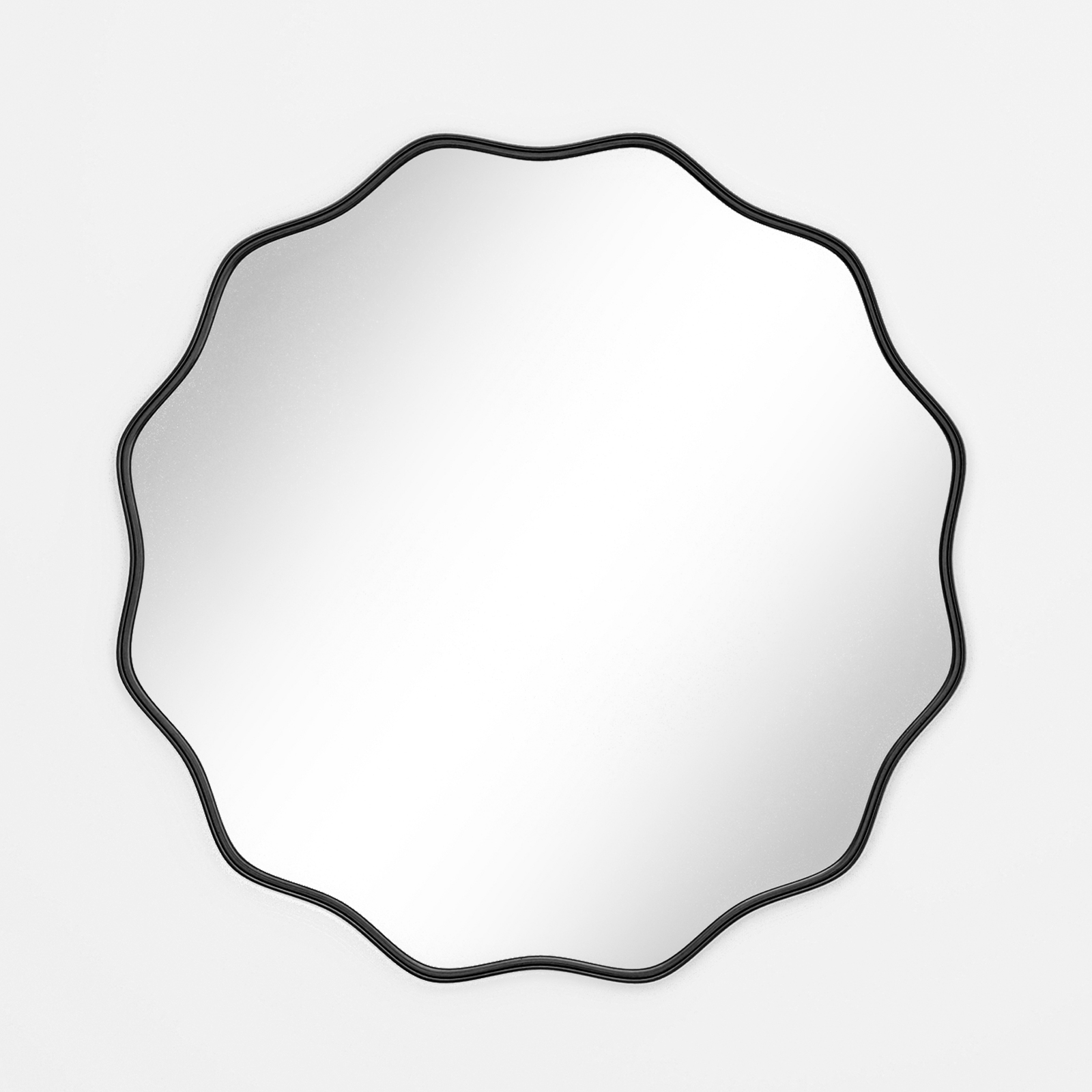Wavy Round Bathroom Mirror Dec - Home Bathroom Cabinets ulasan dan harga
