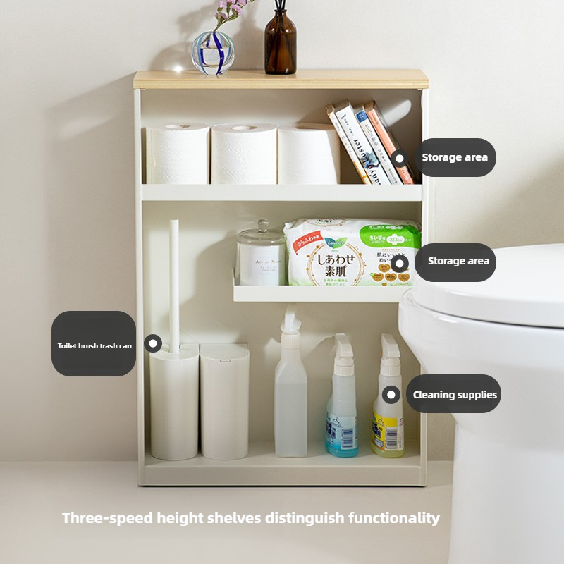 Iron Bathroom Gap Storage Shel - Home Bathroom Cabinets ulasan dan harga