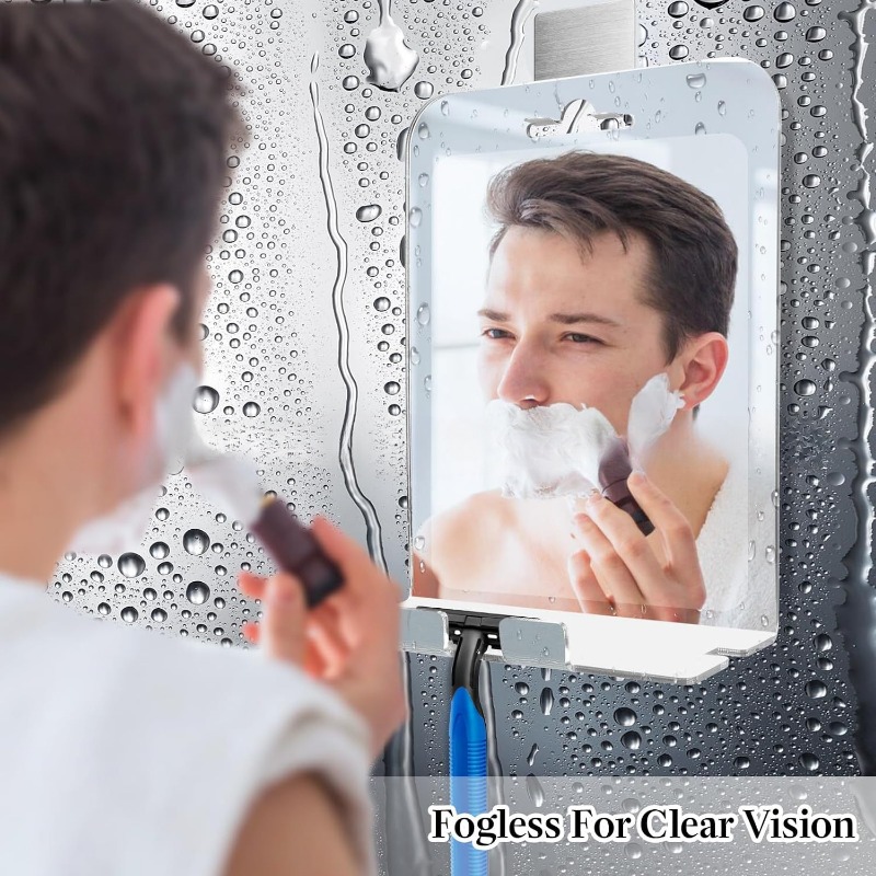 30x20CM Big Size Acrylic Anti  - Shaving Mirror Suction ulasan dan harga
