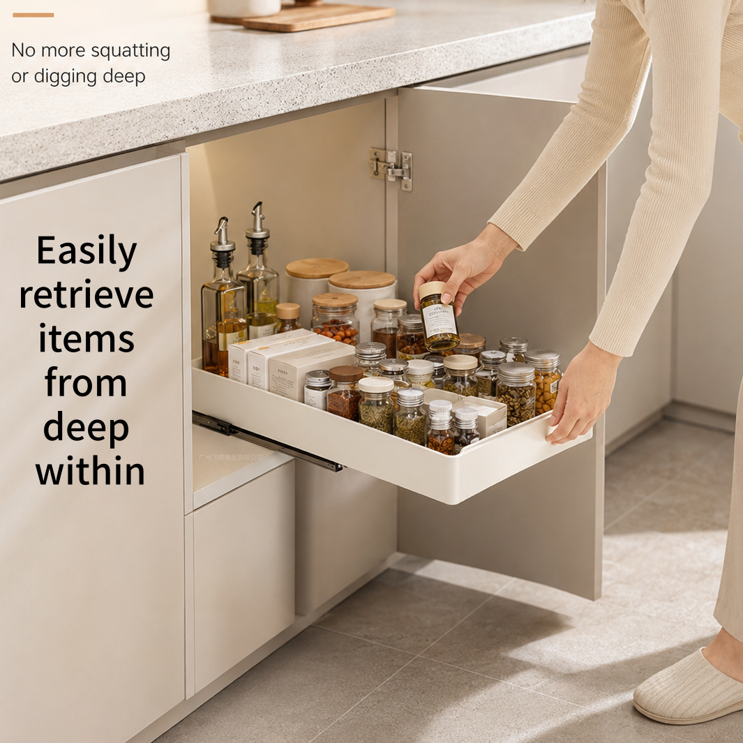 Pull-Out Cabinet Organizer No  - Home Goods Bathroom Cabinets ulasan dan harga
