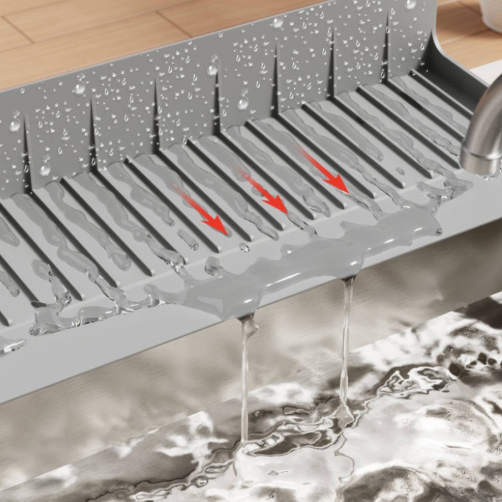 Silicone Sink Splash Guard Wat - Home Bathroom Cabinets ulasan dan harga