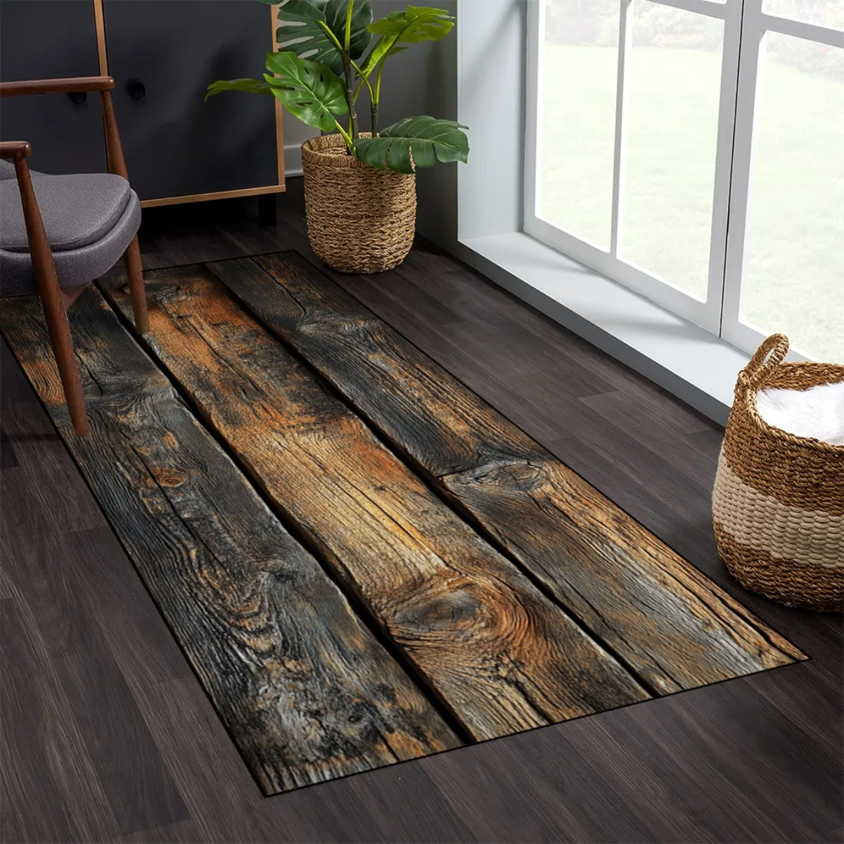 VIKAMA Vintage Wood-Grain Carp - Home Kitchen Bathroom Cleaning ulasan dan harga