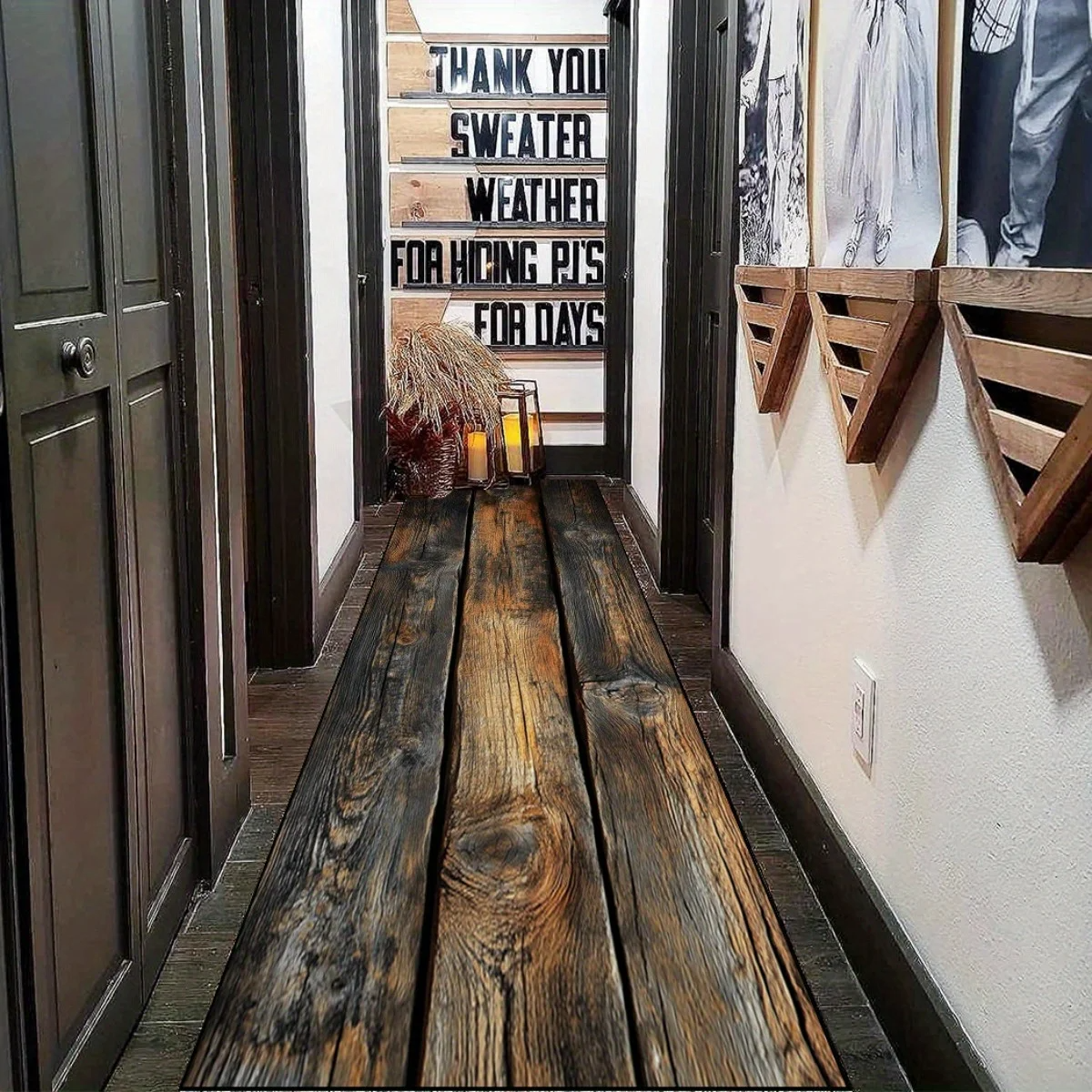 VIKAMA Vintage Wood-Grain Carp - Home Kitchen Bathroom Cleaning ulasan dan harga