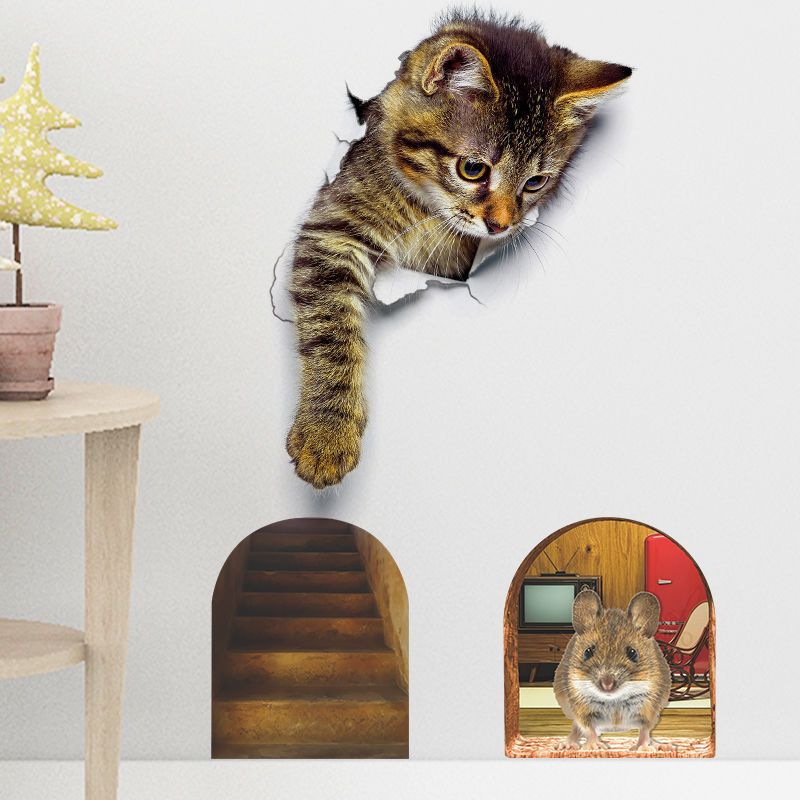 M228 Mouse Cats Animals Wall S - Home Bathroom Wall Tiles ulasan dan harga