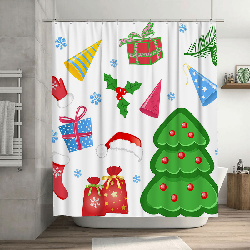 TU Shower Curtain Christmas Fo - Home Decor Bathroom Ideas ulasan dan harga