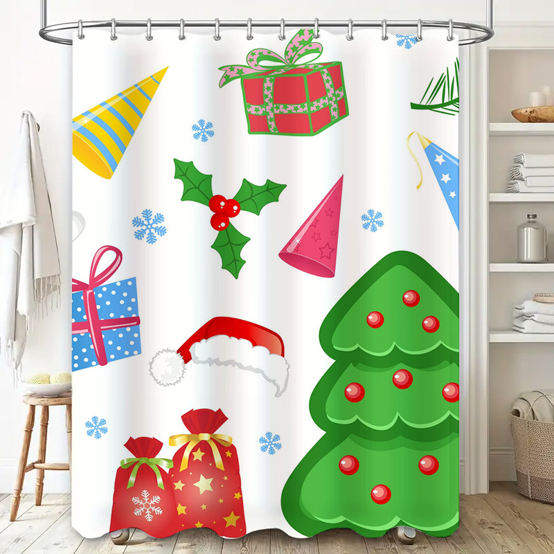TU Shower Curtain Christmas Fo - Home Decor Bathroom Ideas ulasan dan harga