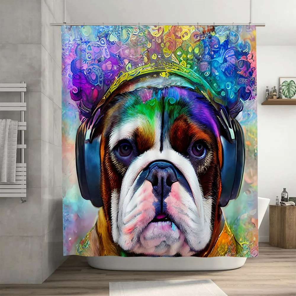 Vibrant Animal Print Shower Cu - Home Decor Bathroom Ideas ulasan dan harga