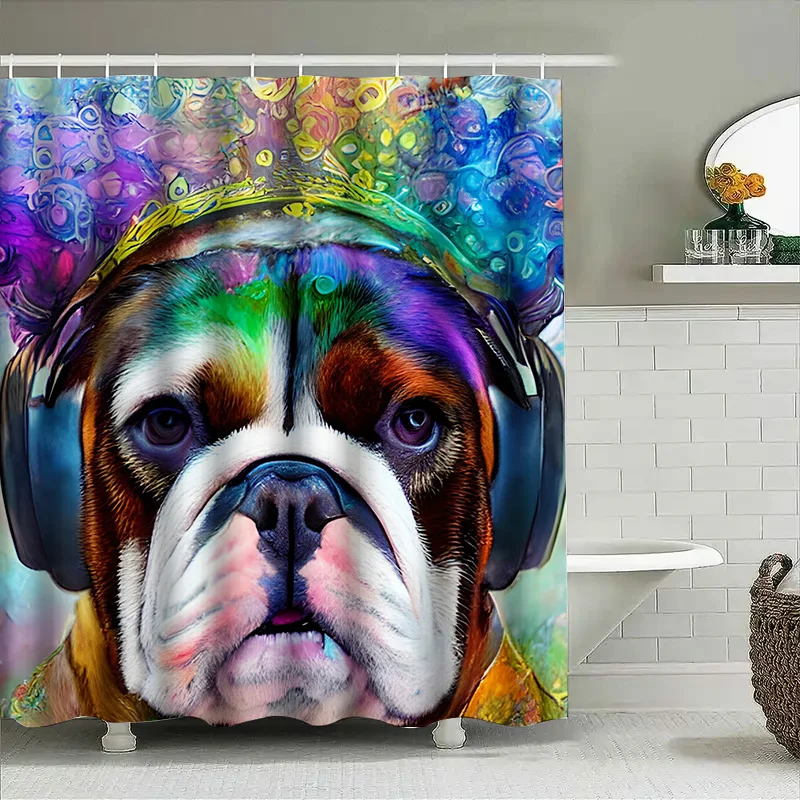 Vibrant Animal Print Shower Cu - Home Decor Bathroom Ideas ulasan dan harga