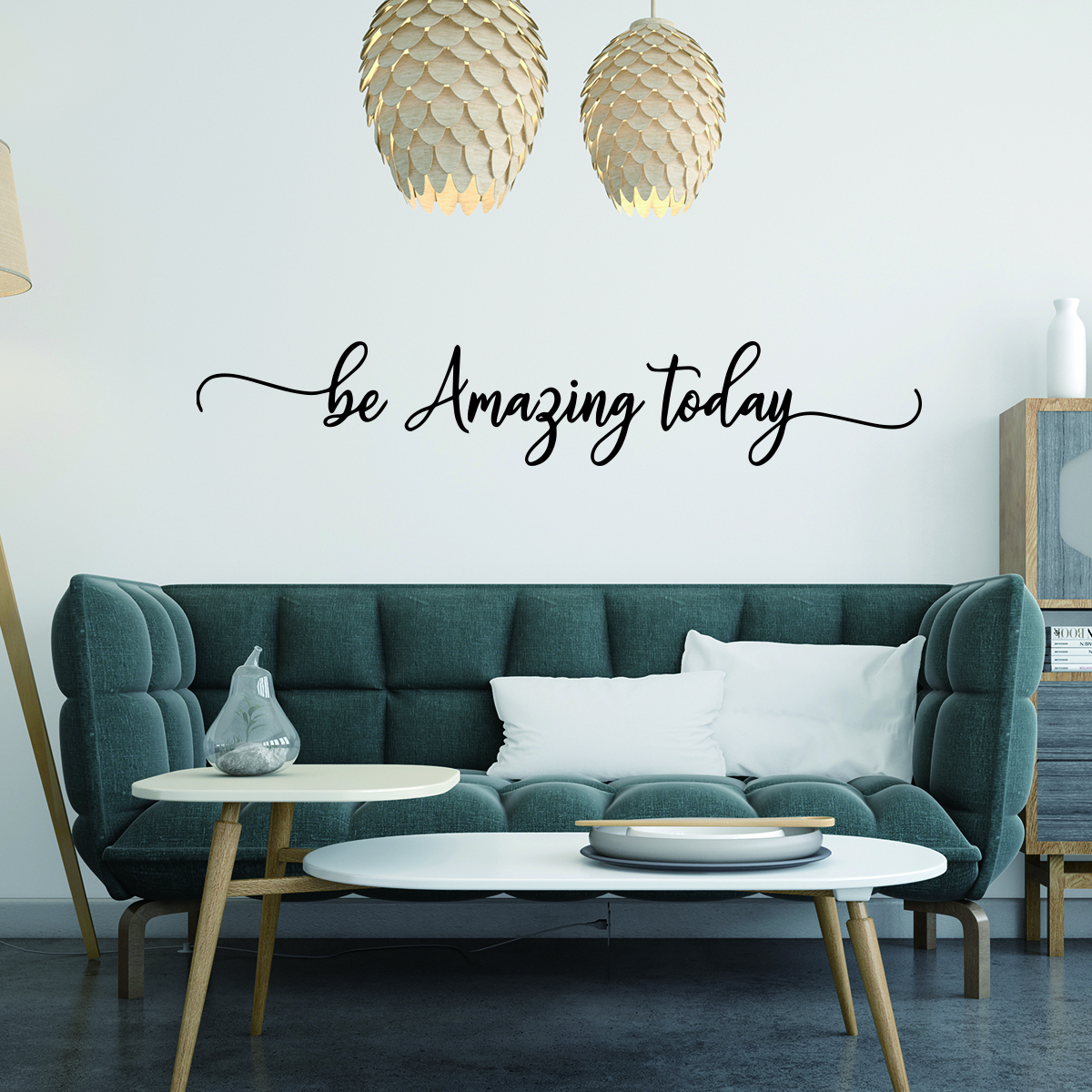 1pc Modern phrase Wall sticker - Home Bathroom Wall Tiles ulasan dan harga